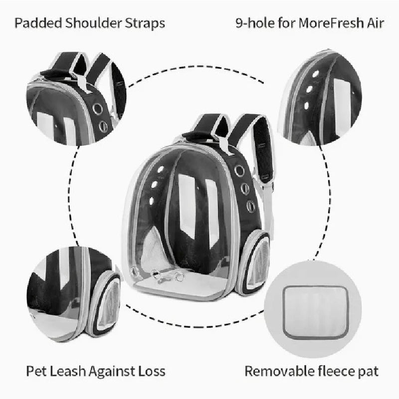 Blast Off to Adventure with Your Furry Copilot: The Astronaut Pet Carrier!