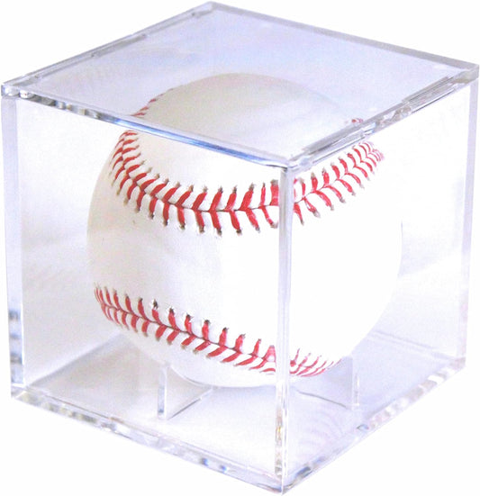 Baseball Ball Cube | UV Protected Acrylic Baseball Holder Square Clear Box | Memorabilia Showcase Autograph Ball Protector | Baseball Gift for Boys, Kids & Fans | Fits Official Size Ball